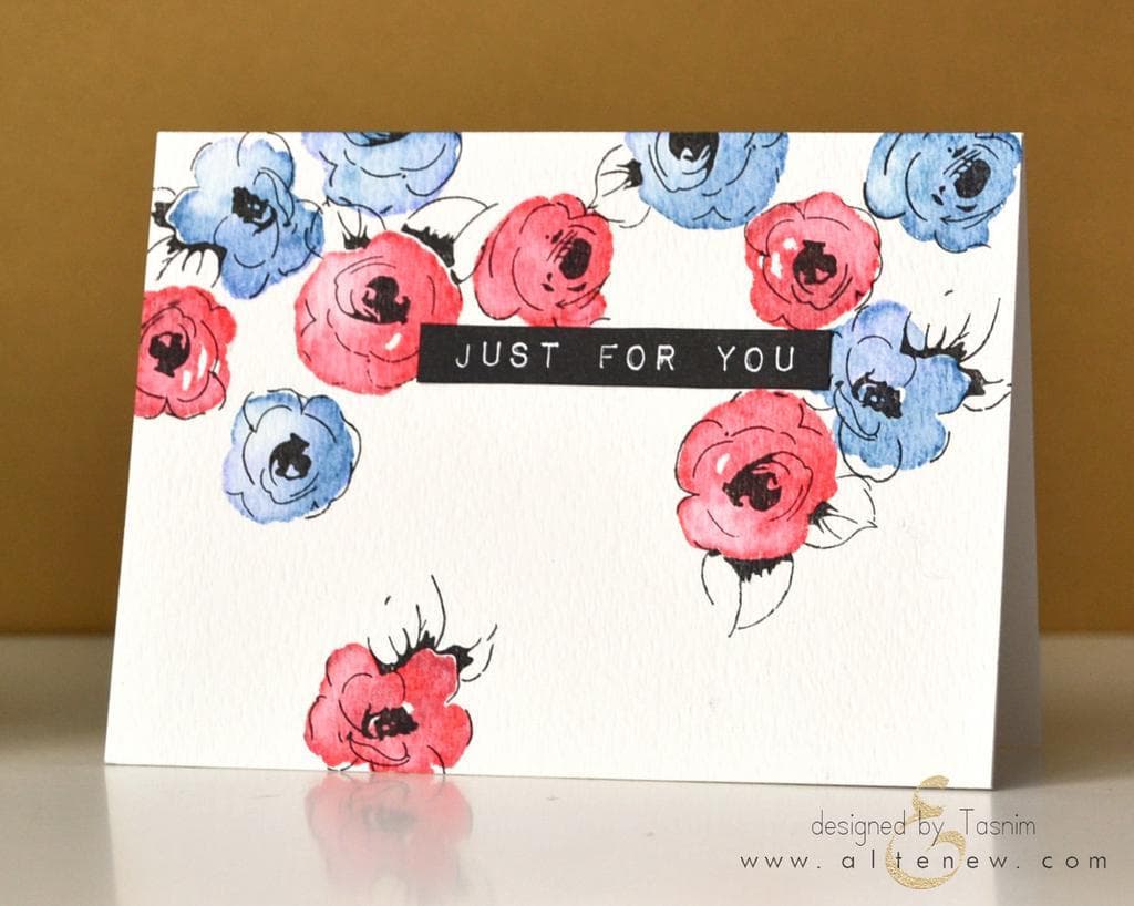 Altenew Stamp & Die Bundle Painted Flowers Stamp & Die Bundle