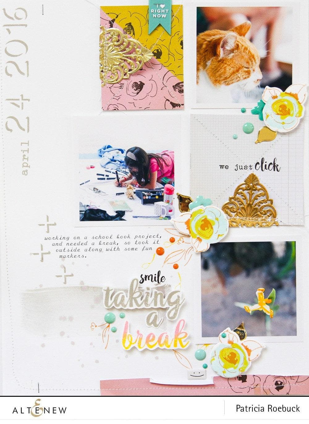 Altenew Stamp & Die Bundle Painted Flowers Stamp & Die Bundle