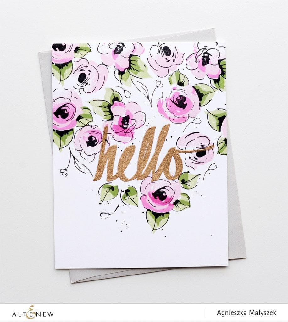 Altenew Stamp & Die Bundle Painted Flowers Stamp & Die Bundle