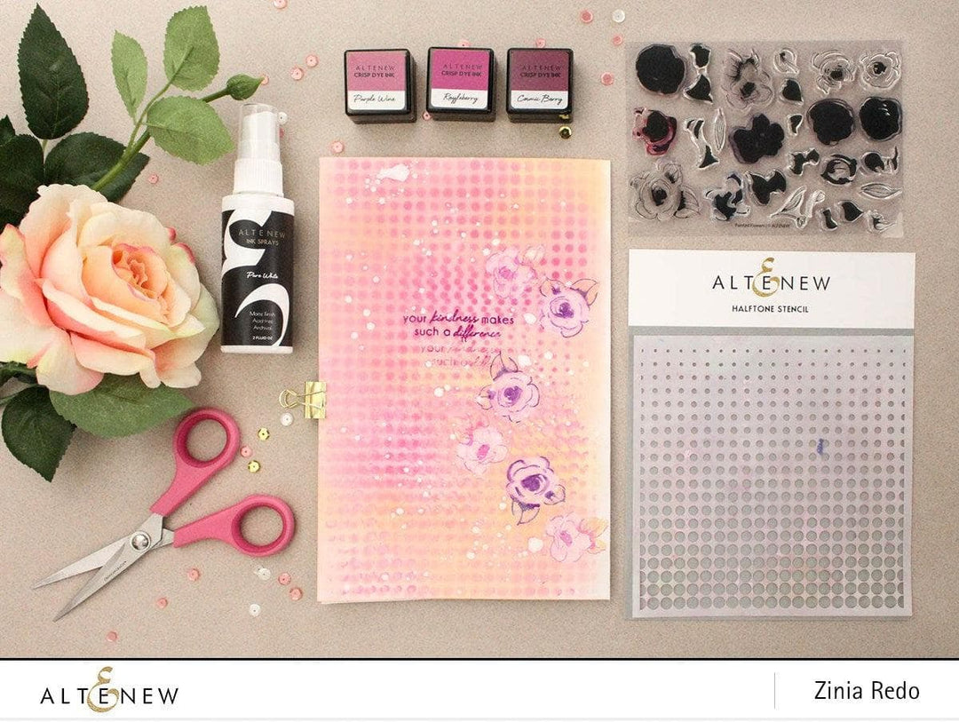 Altenew Stamp & Die Bundle Painted Flowers Stamp & Die Bundle