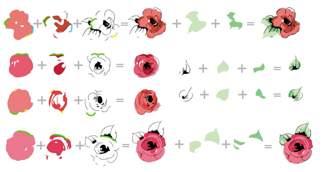 Altenew Stamp & Die Bundle Painted Flowers Stamp & Die Bundle