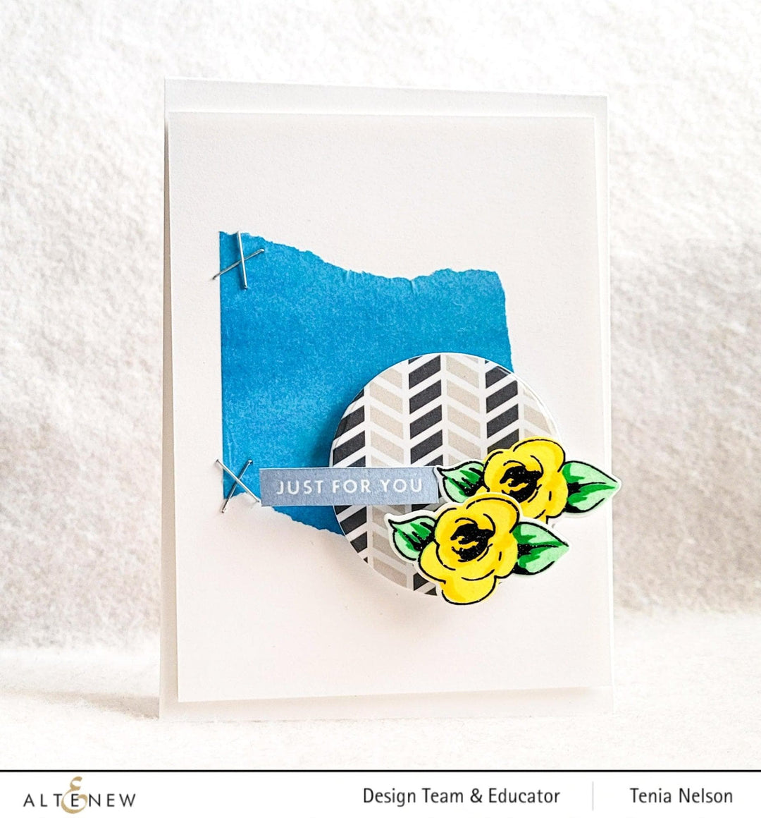 Altenew Stamp & Die Bundle Painted Flowers Add-On Stamp & Die Bundle