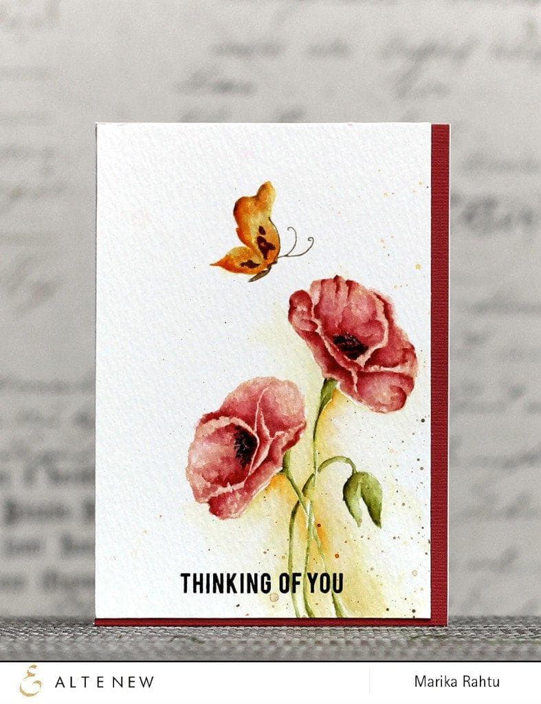 Altenew Stamp & Die Bundle Painted Poppy Stamp & Die Bundle