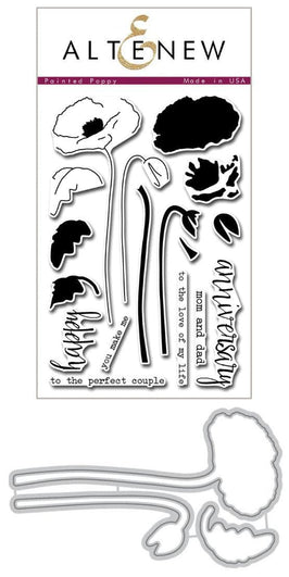 Altenew Stamp & Die Bundle Painted Poppy Stamp & Die Bundle