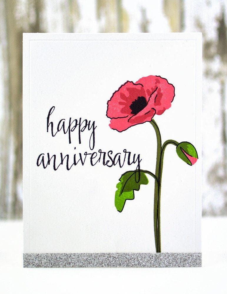 Altenew Stamp & Die Bundle Painted Poppy Stamp & Die Bundle