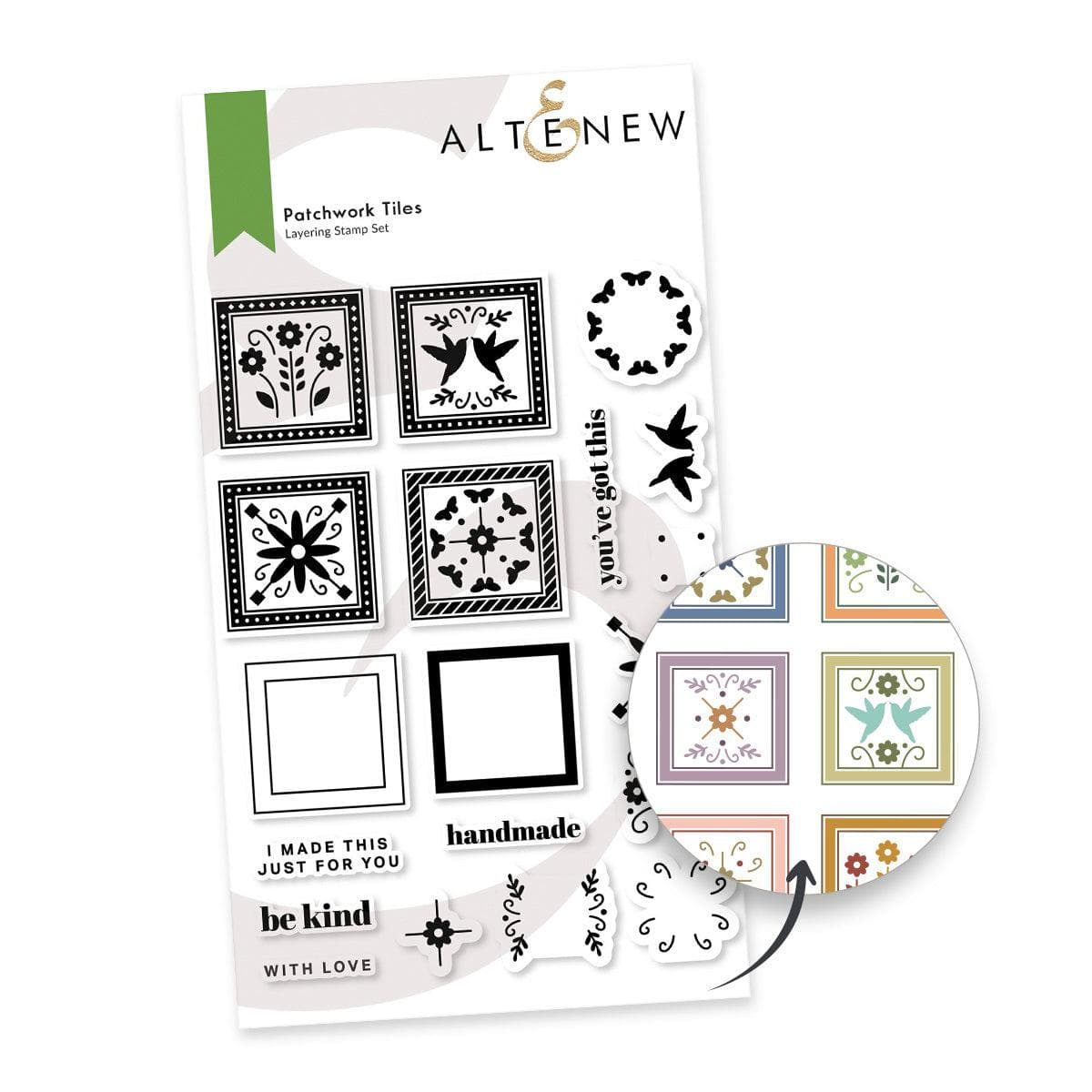 Altenew Stamp & Die Bundle Patchwork Tiles