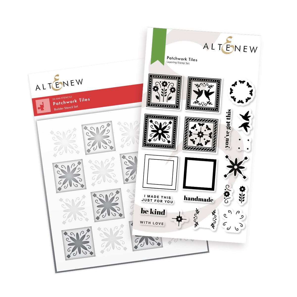 Altenew Stamp & Die Bundle Patchwork Tiles