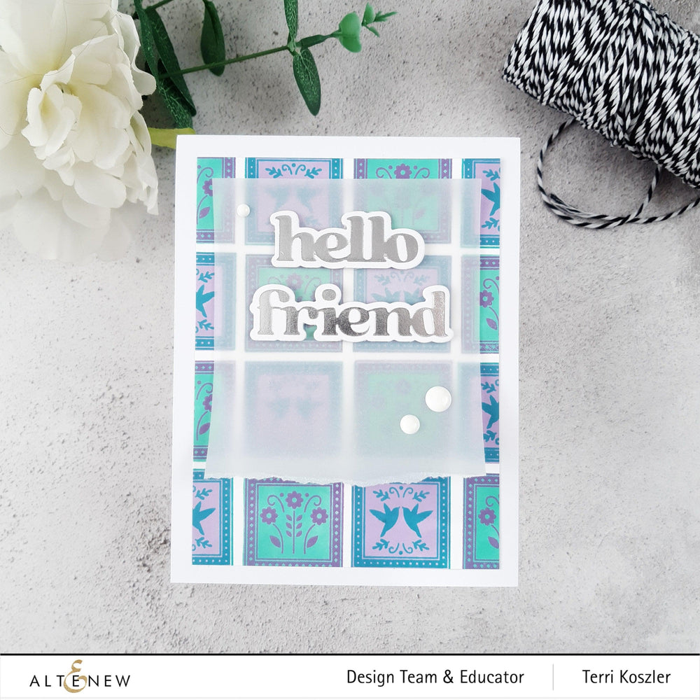 Altenew Stamp & Die Bundle Patchwork Tiles