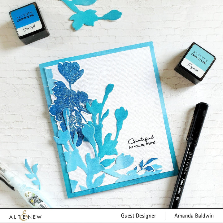 Altenew Stamp & Die Bundle Pen Sketched Silhouette Stamp & Die Bundle