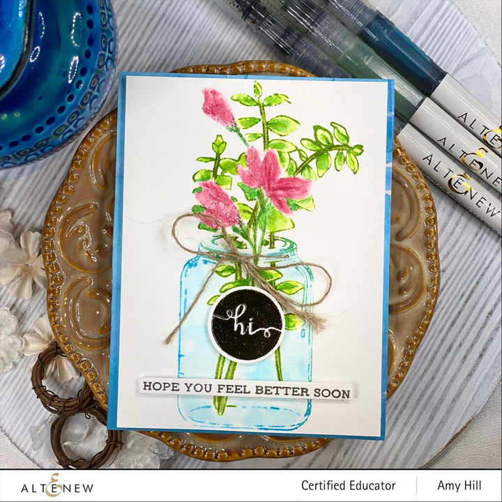 Altenew Stamp & Die Bundle Pen Sketched Silhouette Stamp & Die Bundle