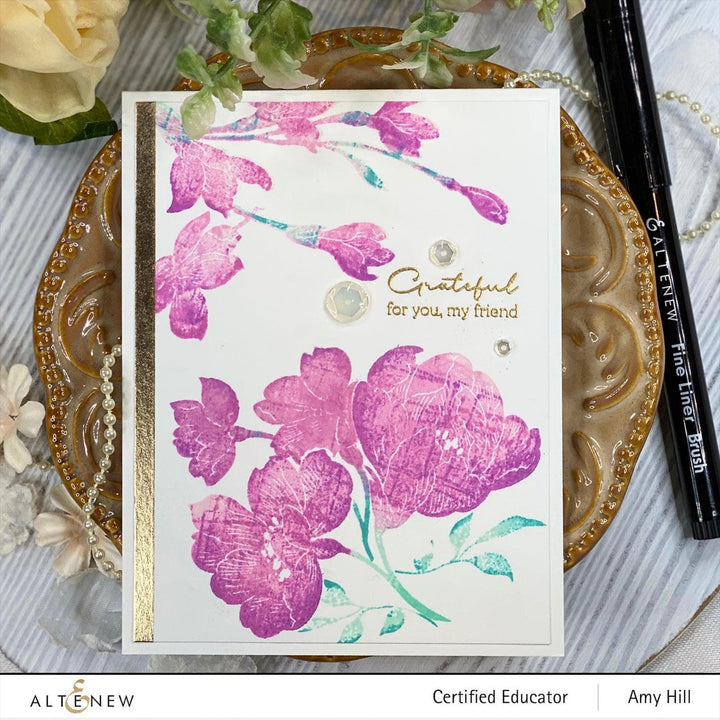 Altenew Stamp & Die Bundle Pen Sketched Silhouette Stamp & Die Bundle