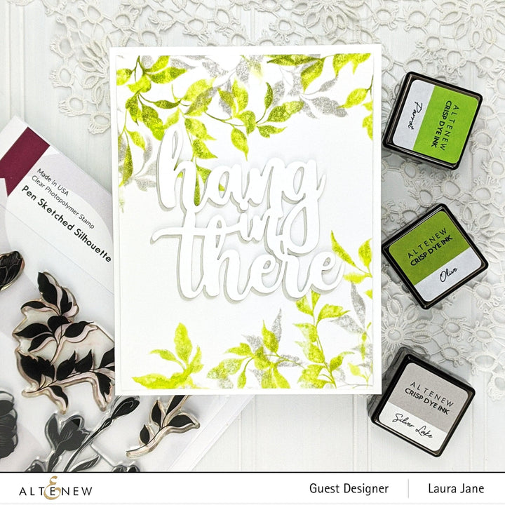 Altenew Stamp & Die Bundle Pen Sketched Silhouette Stamp & Die Bundle