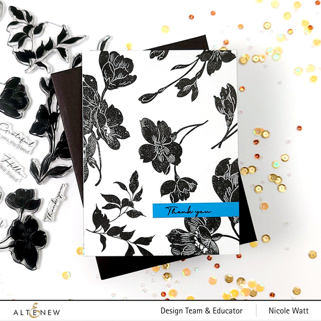 Altenew Stamp & Die Bundle Pen Sketched Silhouette Stamp & Die Bundle