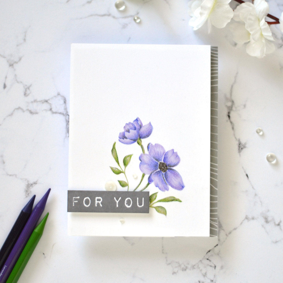 Altenew Stamp & Die Bundle Pen Sketched Silhouette Stamp & Die Bundle