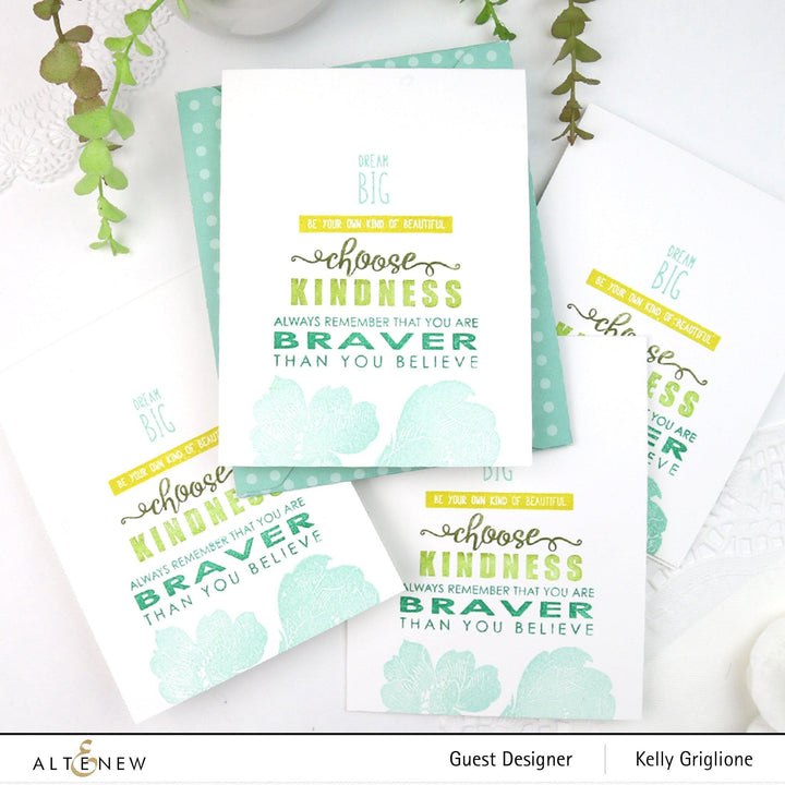 Altenew Stamp & Die Bundle Pen Sketched Silhouette Stamp & Die Bundle