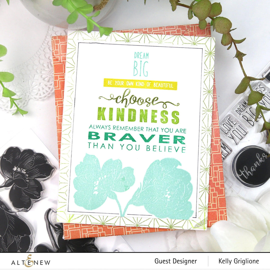 Altenew Stamp & Die Bundle Pen Sketched Silhouette Stamp & Die Bundle