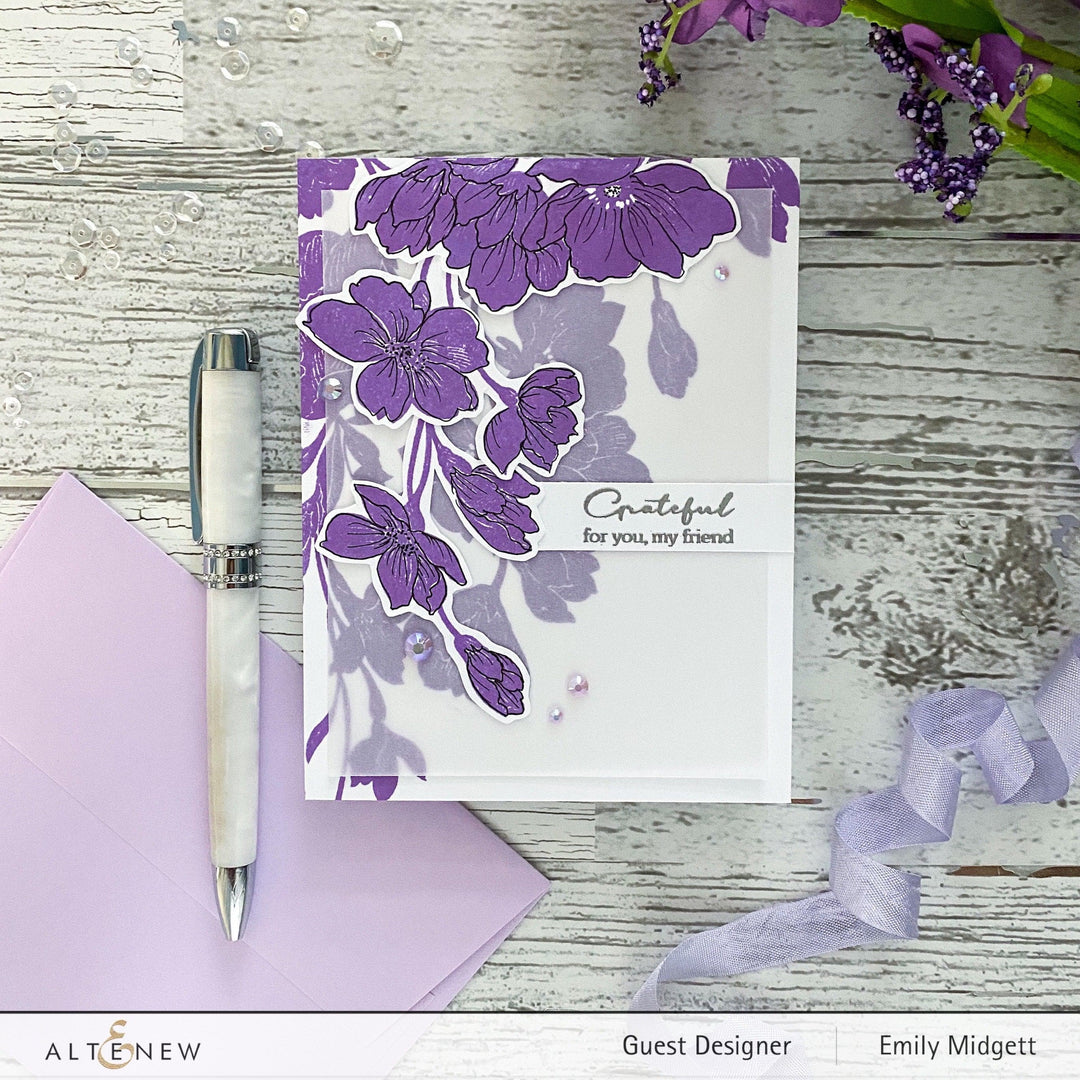 Altenew Stamp & Die Bundle Pen Sketched Silhouette Stamp & Die Bundle
