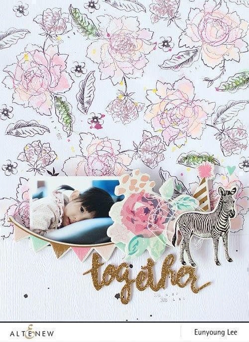 Altenew Stamp & Die Bundle Peony Bouquet Stamp & Die Bundle