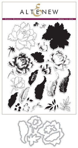 Altenew Stamp & Die Bundle Peony Bouquet Stamp & Die Bundle