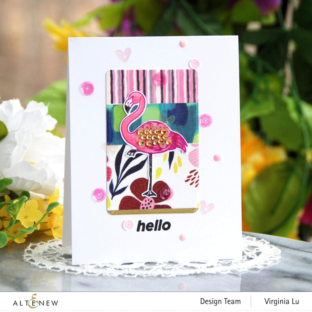 Altenew Stamp & Die Bundle Poised Flamingo Stamp & Die Bundle