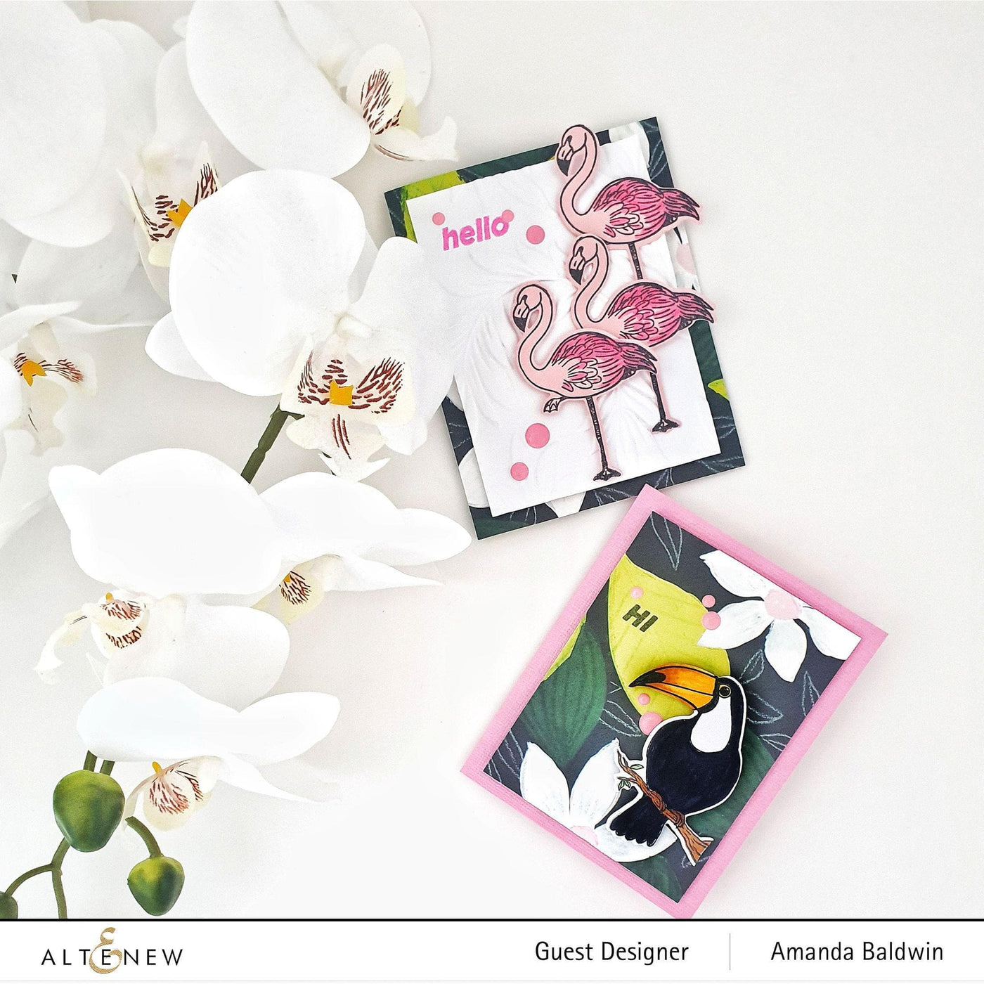 Altenew Stamp & Die Bundle Poised Flamingo Stamp & Die Bundle