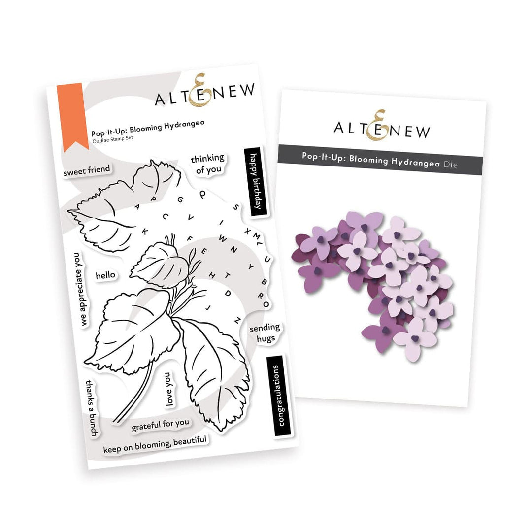 Pop-It-Up: Blooming Hydrangea Stamp & Die Set