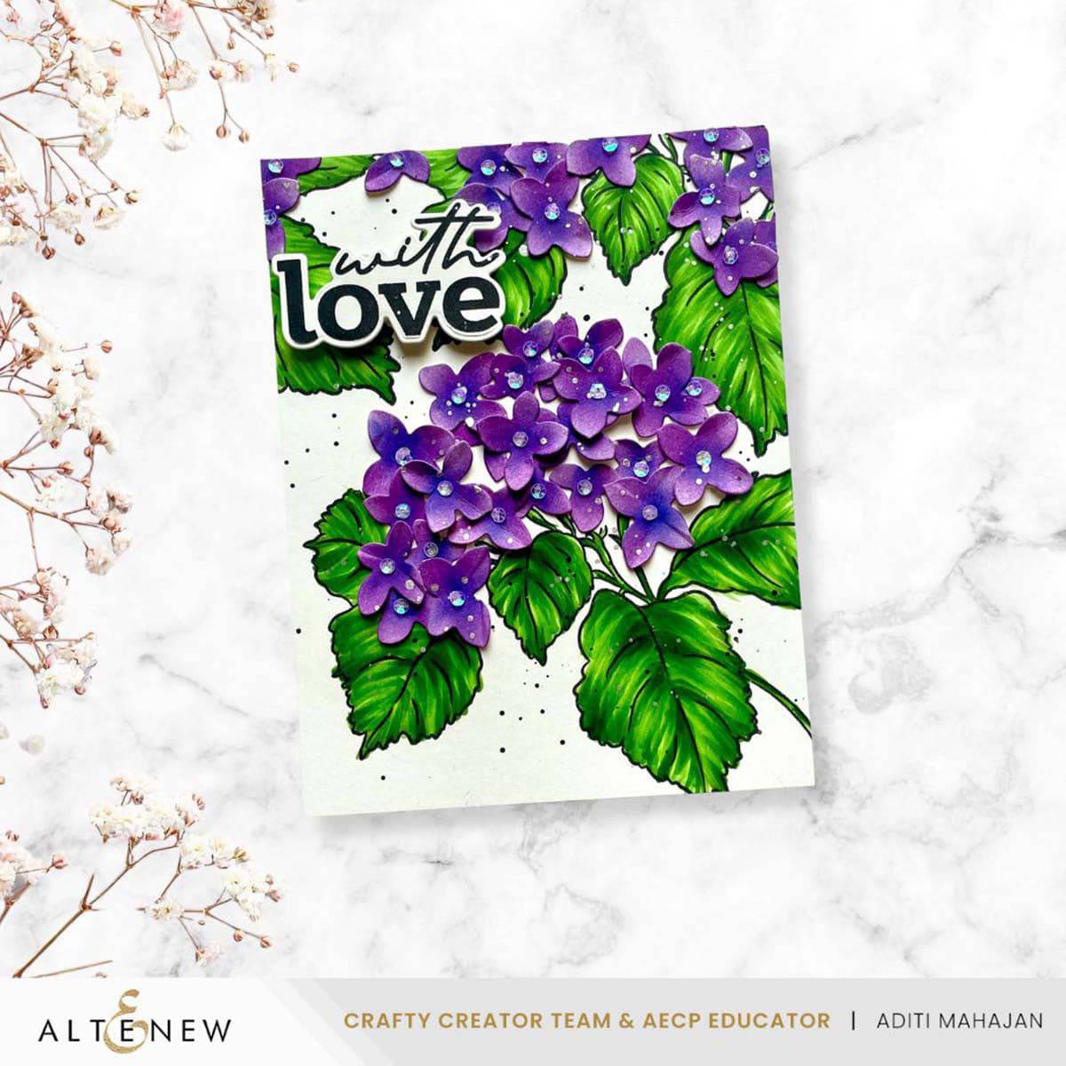 Pop-It-Up: Blooming Hydrangea Stamp & Die Set | Altenew
