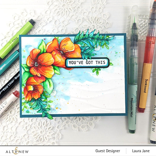 Altenew Stamp & Die Bundle Poppy Arrangement Stamp & Die Bundle