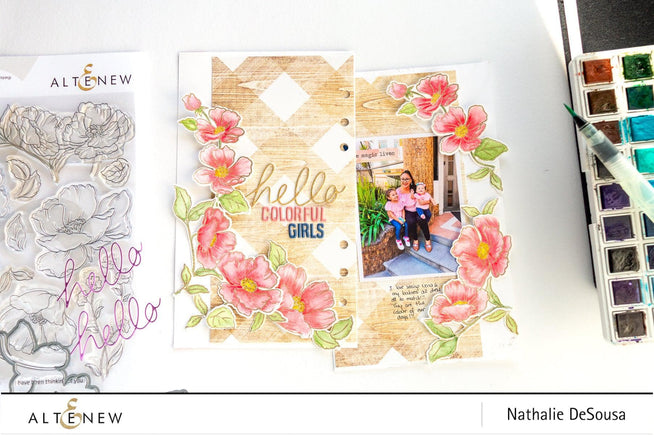 Altenew Stamp & Die Bundle Poppy Garden Stamp & Die Bundle