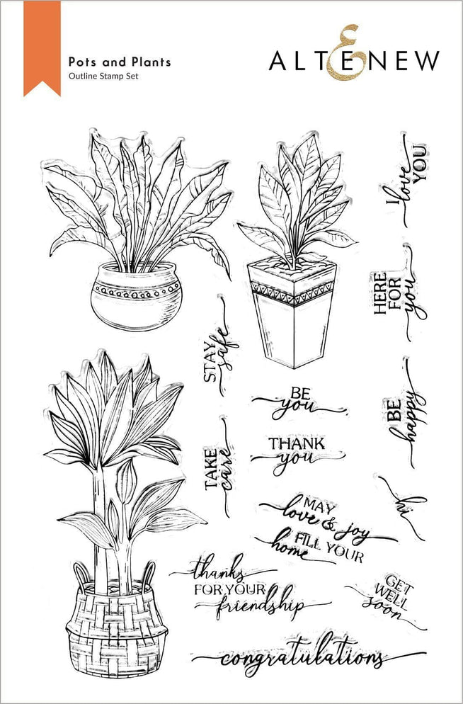 Altenew Stamp & Die Bundle Pots and Plants Stamp & Die Bundle