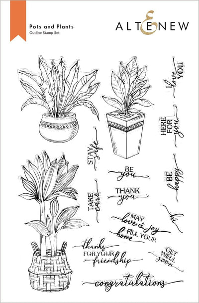 Altenew Stamp & Die Bundle Pots and Plants Stamp & Die Bundle