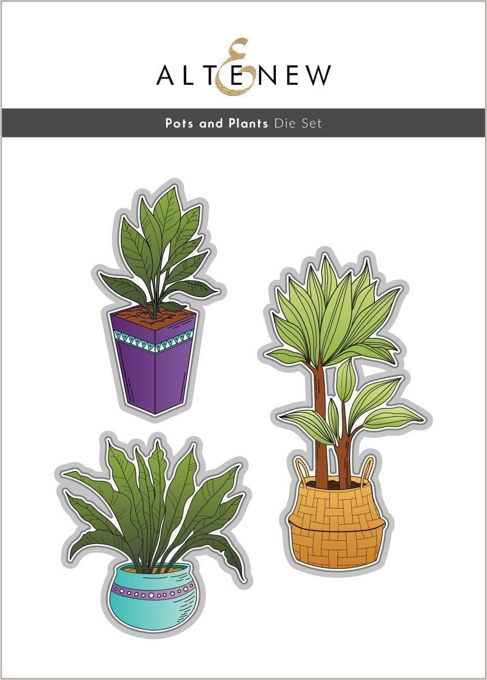Altenew Stamp & Die Bundle Pots and Plants Stamp & Die Bundle