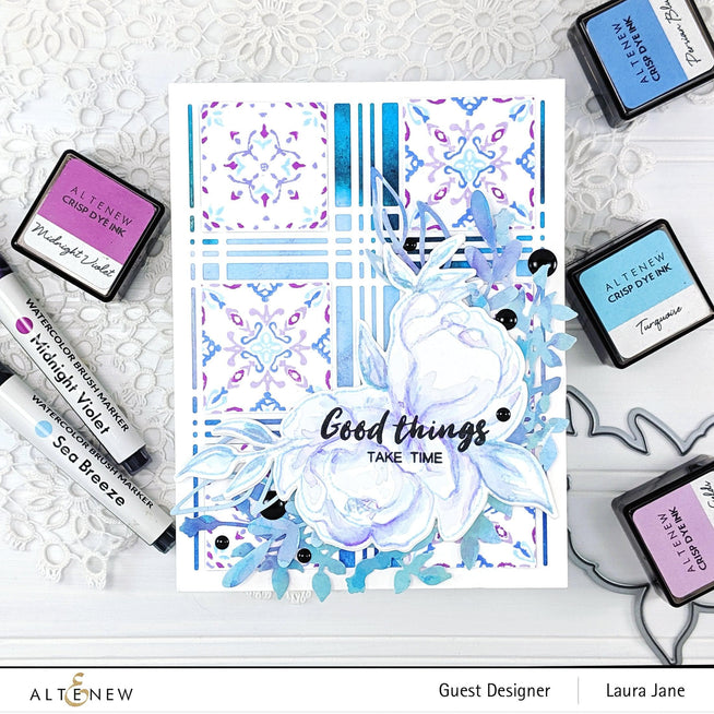 Altenew Stamp & Die Bundle Precious Peony Stamp & Die Bundle