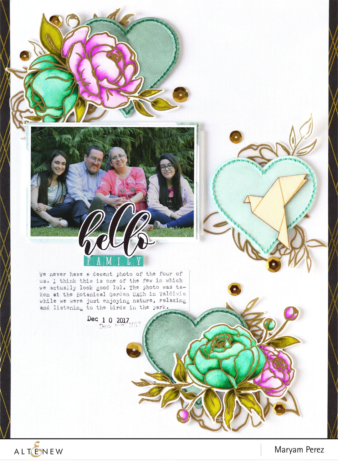 Altenew Stamp & Die Bundle Precious Peony Stamp & Die Bundle