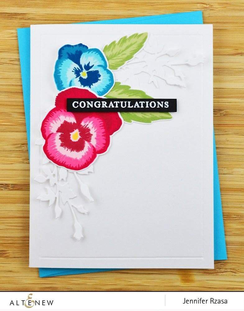 Altenew Stamp & Die Bundle Pretty Pansies Stamp & Die Bundle