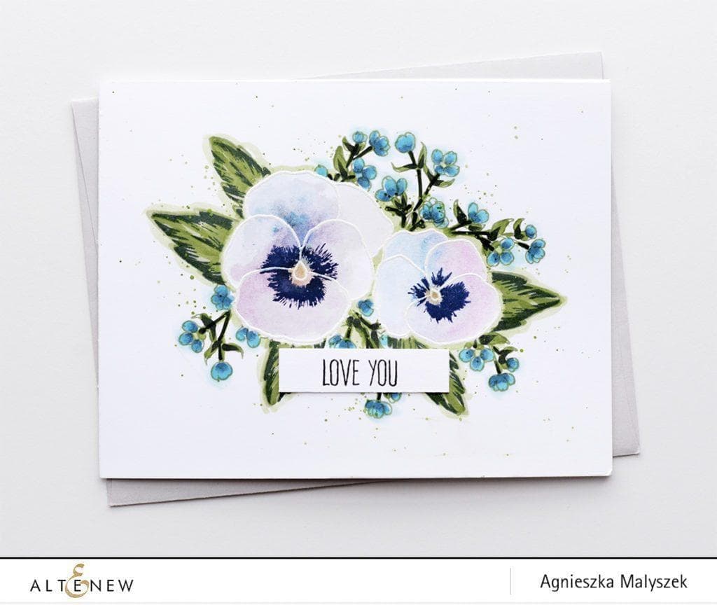 Altenew Stamp & Die Bundle Pretty Pansies Stamp & Die Bundle