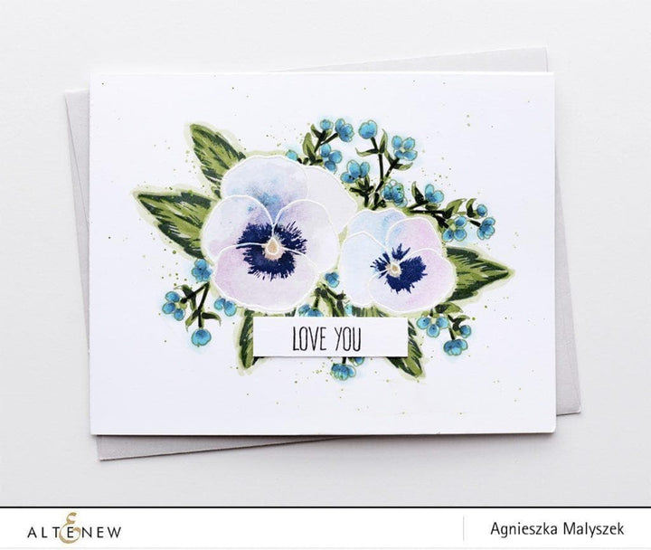 Altenew Stamp & Die Bundle Pretty Pansies Stamp & Die Bundle