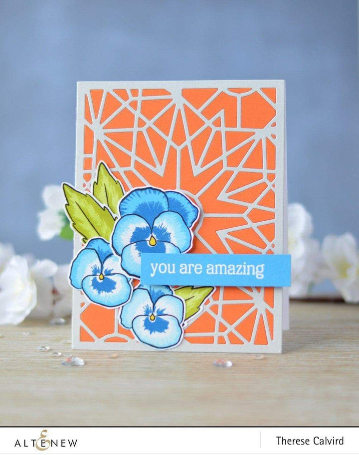 Altenew Stamp & Die Bundle Pretty Pansies Stamp & Die Bundle