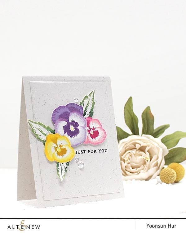 Altenew Stamp & Die Bundle Pretty Pansies Stamp & Die Bundle
