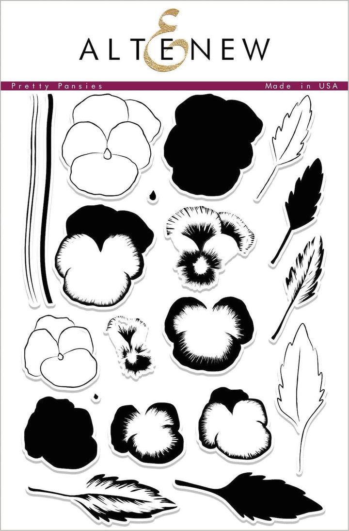 Altenew Stamp & Die Bundle Pretty Pansies Stamp & Die Bundle