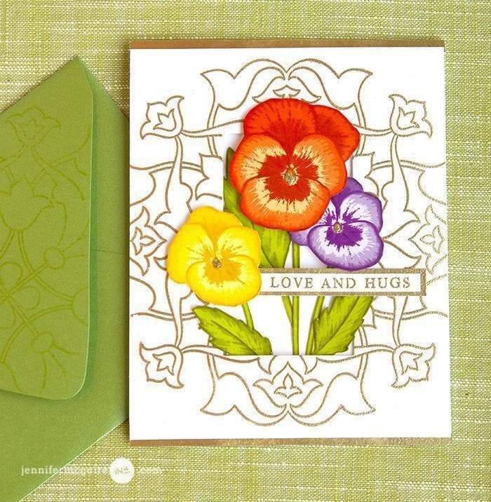 Altenew Stamp & Die Bundle Pretty Pansies Stamp & Die Bundle