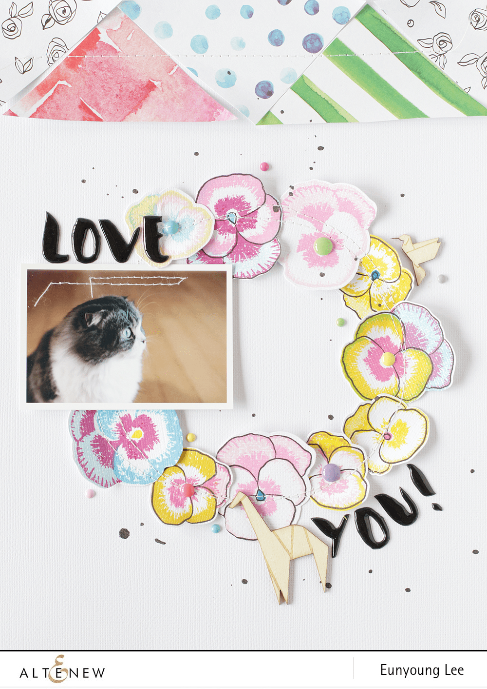 Altenew Stamp & Die Bundle Pretty Pansies Stamp & Die Bundle
