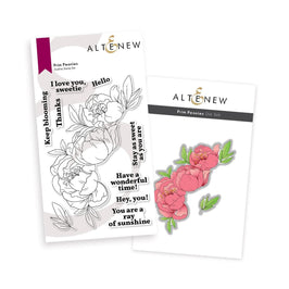 Altenew Stamp & Die Bundle Prim Peonies
