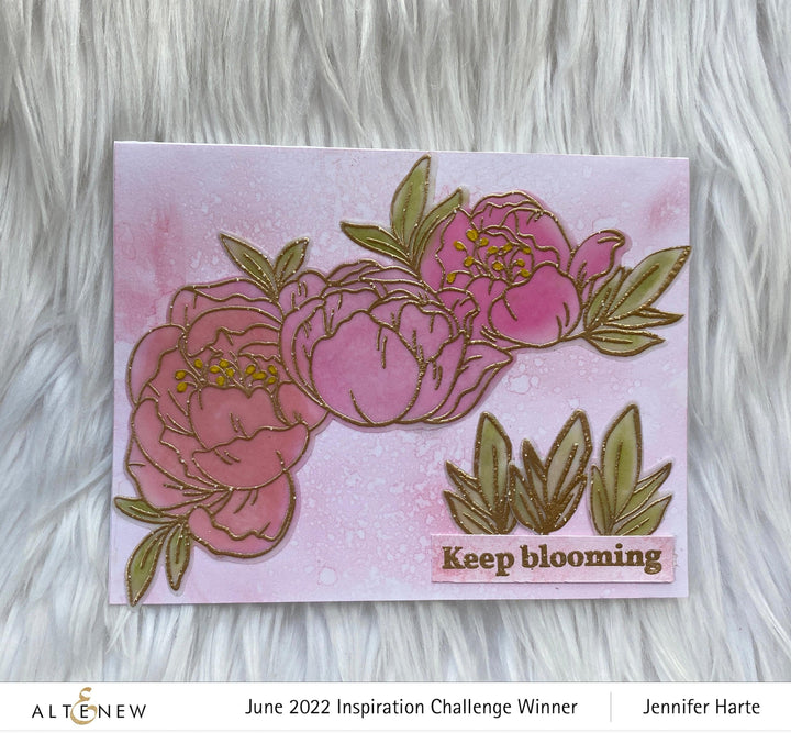 Altenew Stamp & Die Bundle Prim Peonies