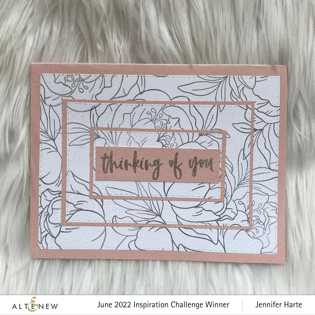 Altenew Stamp & Die Bundle Prim Peonies