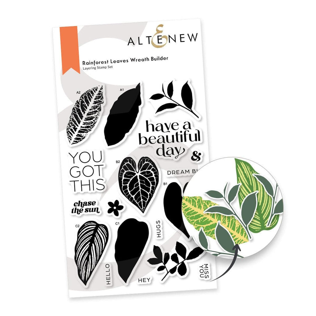 Altenew Stamp & Die Bundle Rainforest Leaves