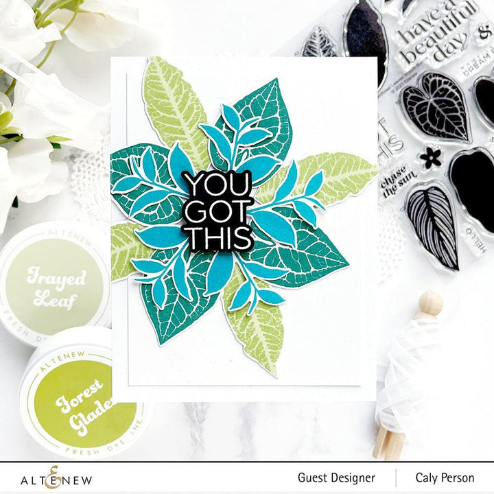 Altenew Stamp & Die Bundle Rainforest Leaves