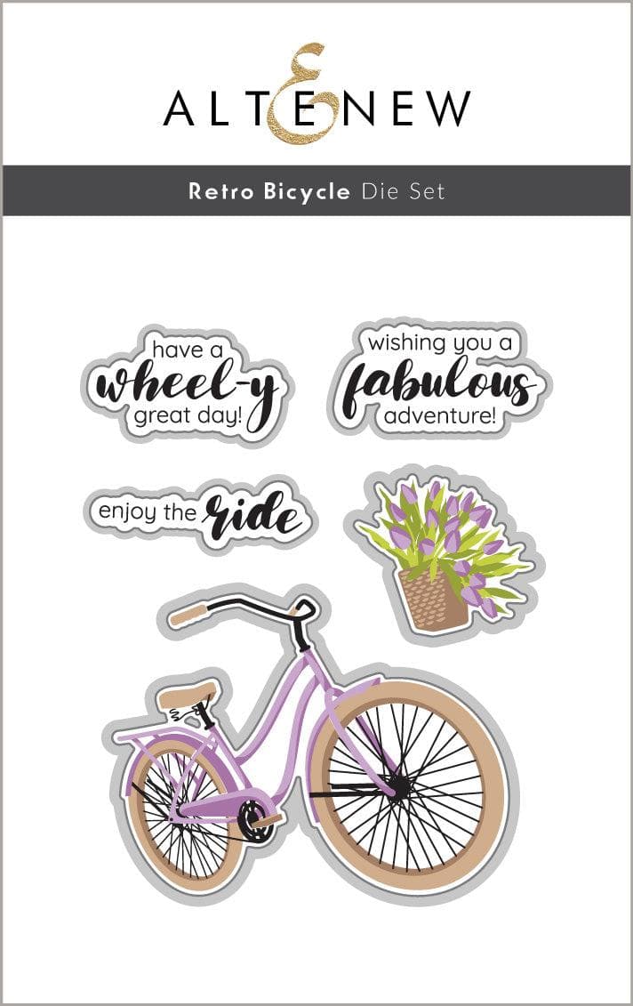 Altenew Stamp & Die Bundle Retro Bicycle Complete Bundle