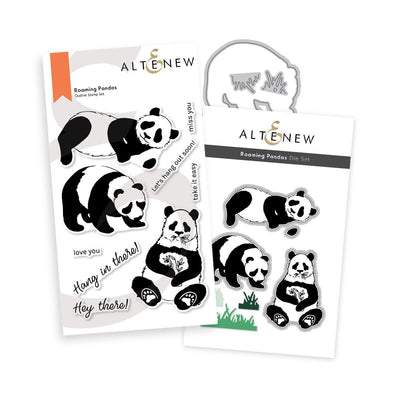 Altenew Stamp & Die Bundle Roaming Pandas