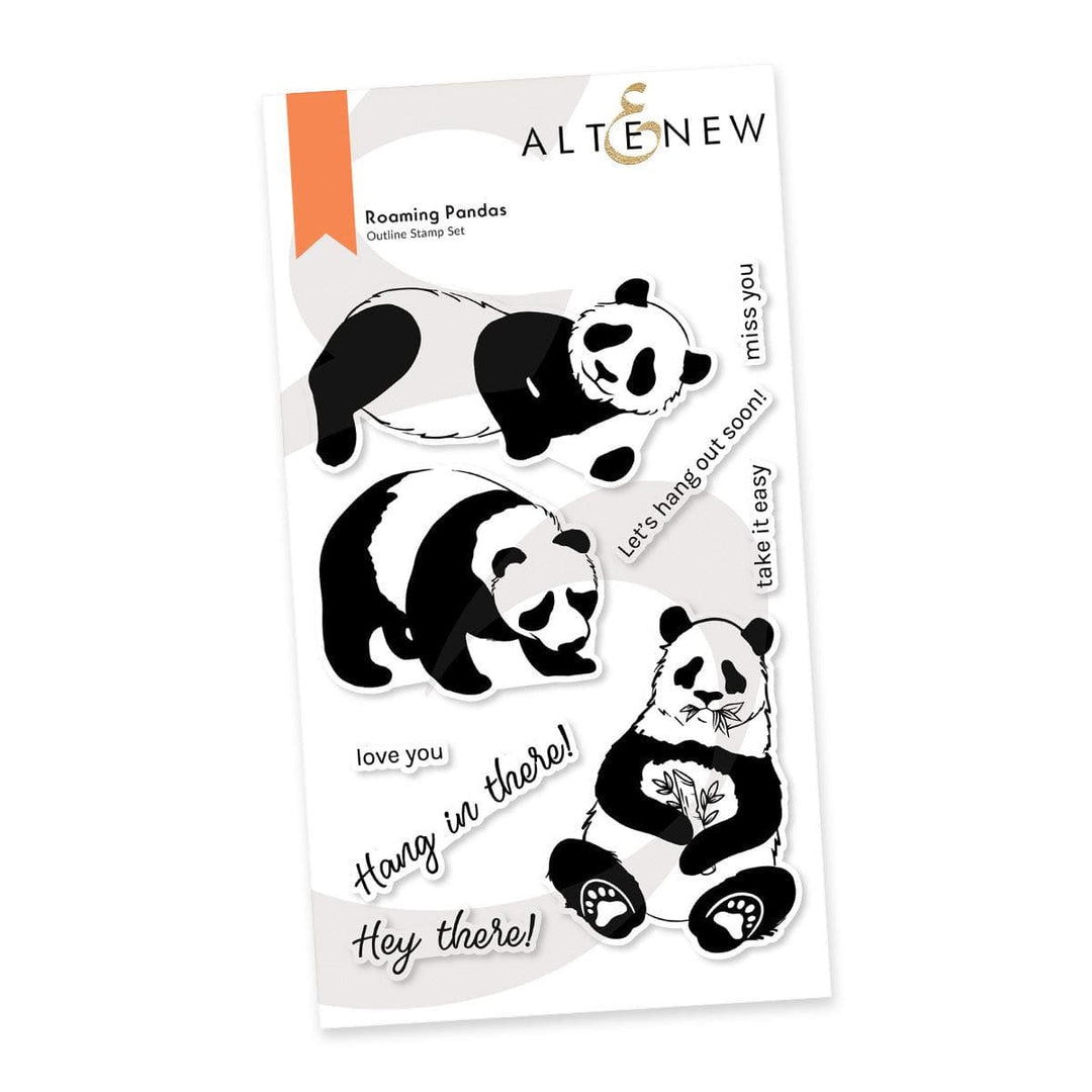 Altenew Stamp & Die Bundle Roaming Pandas